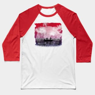 Night Fishing - Red Dawn Baseball T-Shirt